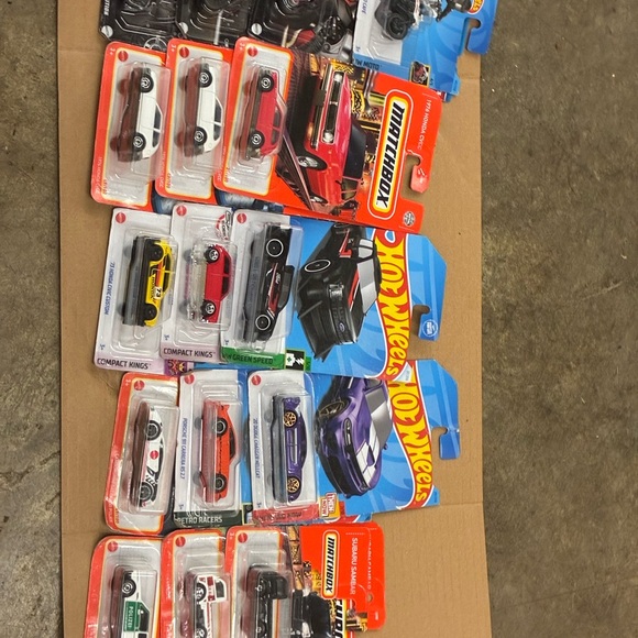 Hot Wheels Die-Cast Toy Cars Set - Red, Blue, Black